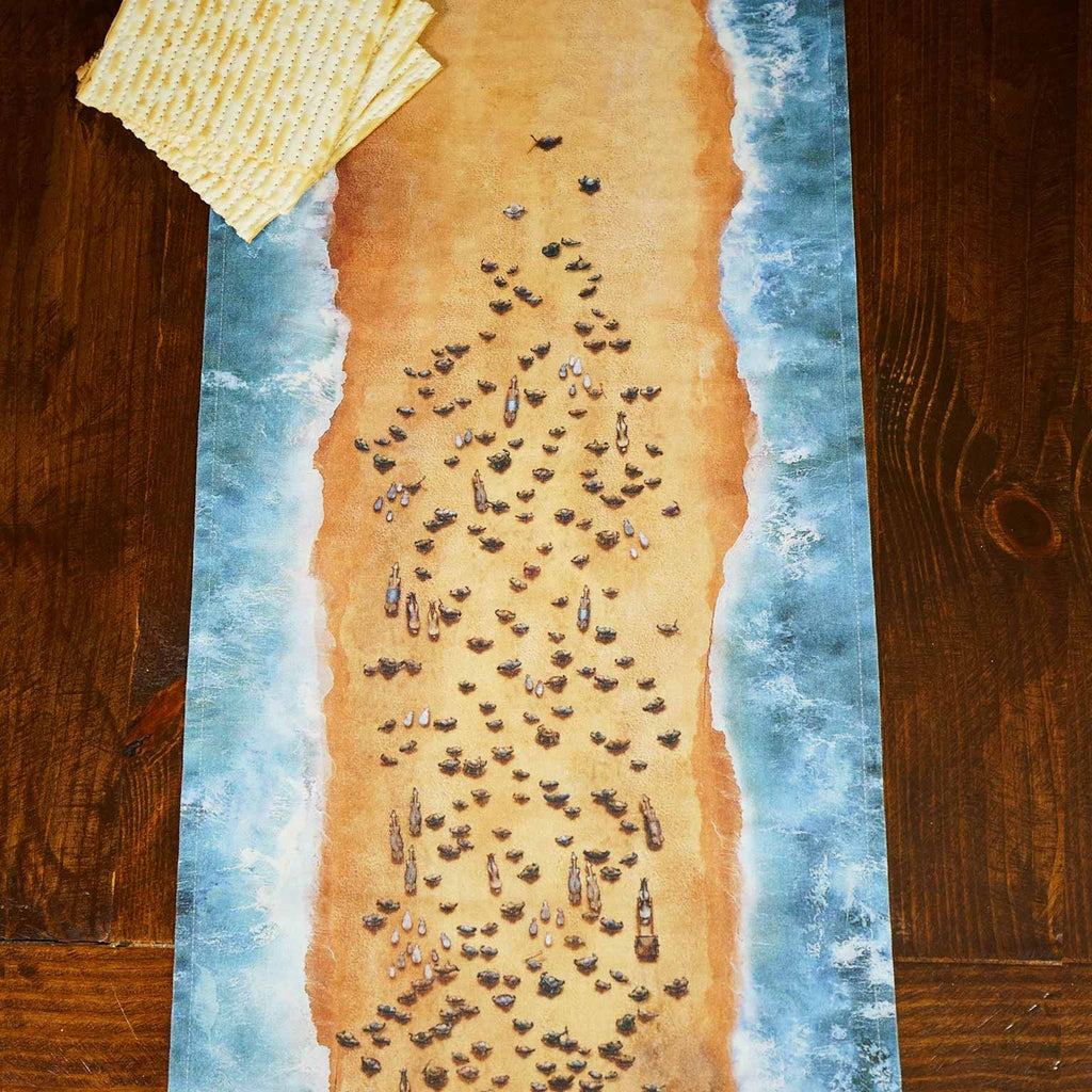 Israel Crossing the Red Sea Table Runner, Christian Passover Decorations, Messianic Passover, Exodus, Hebrew Roots Passover, I Am Israel Home Decor